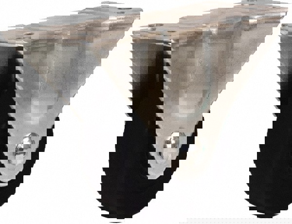 Rigid Top Plate Caster: Hard Rubber, 2-1/2